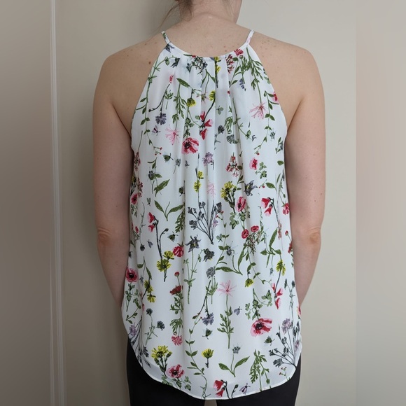 RW&Co Floral and White Halter Cami (NWT) - Picture 2 of 5